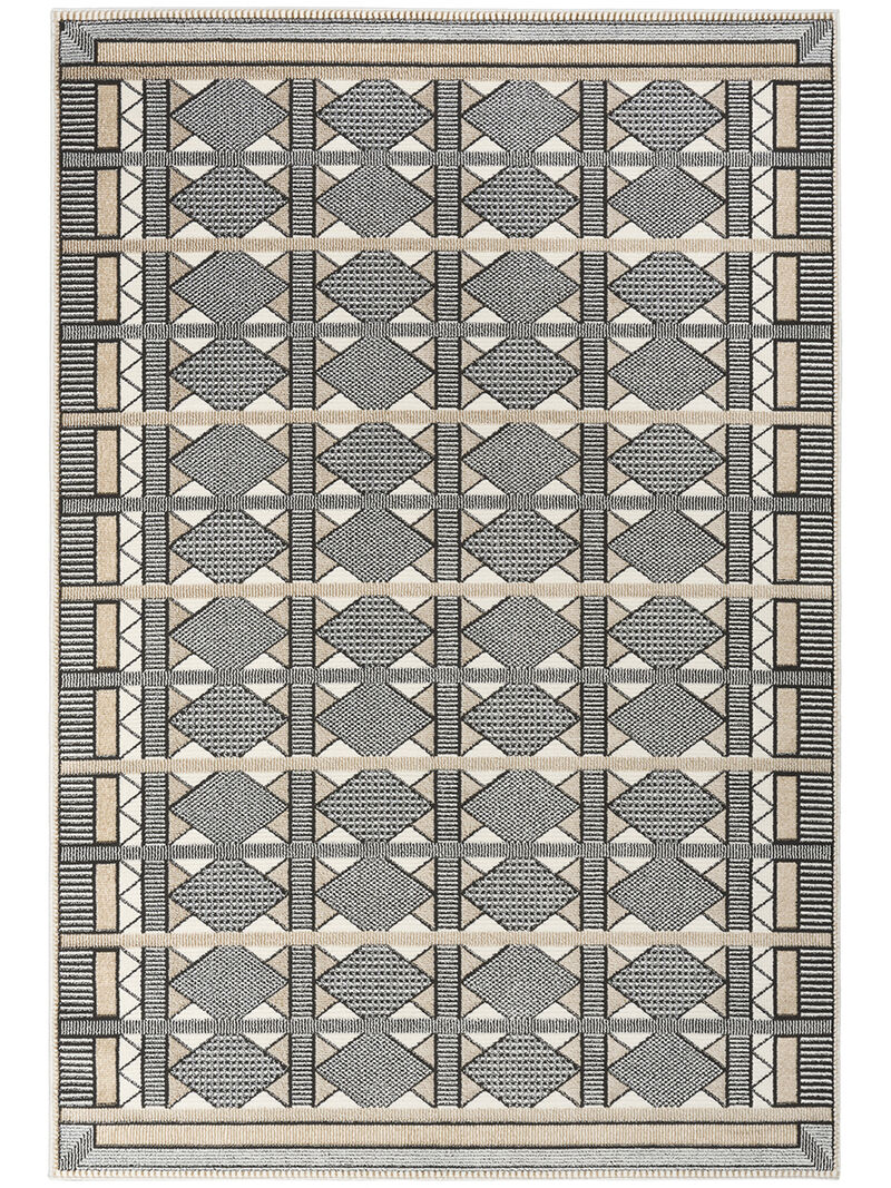 Nordic NRC06 Ivory/Multicolor 5' x 7' Rug