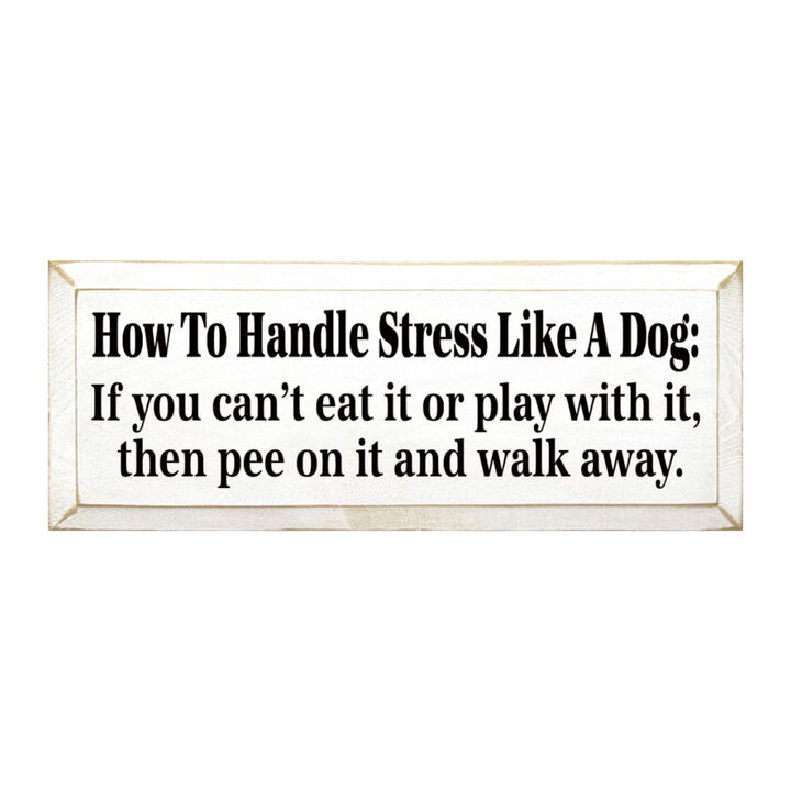 Rustic Dog Quote Wood Sign Funny Pet Saying Wall Decor for Home or Office