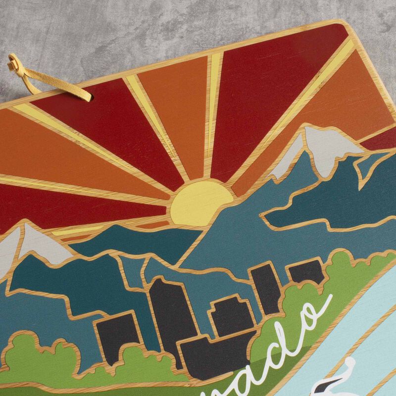 Colorado Cutting Board with Artwork by Summer Stokes