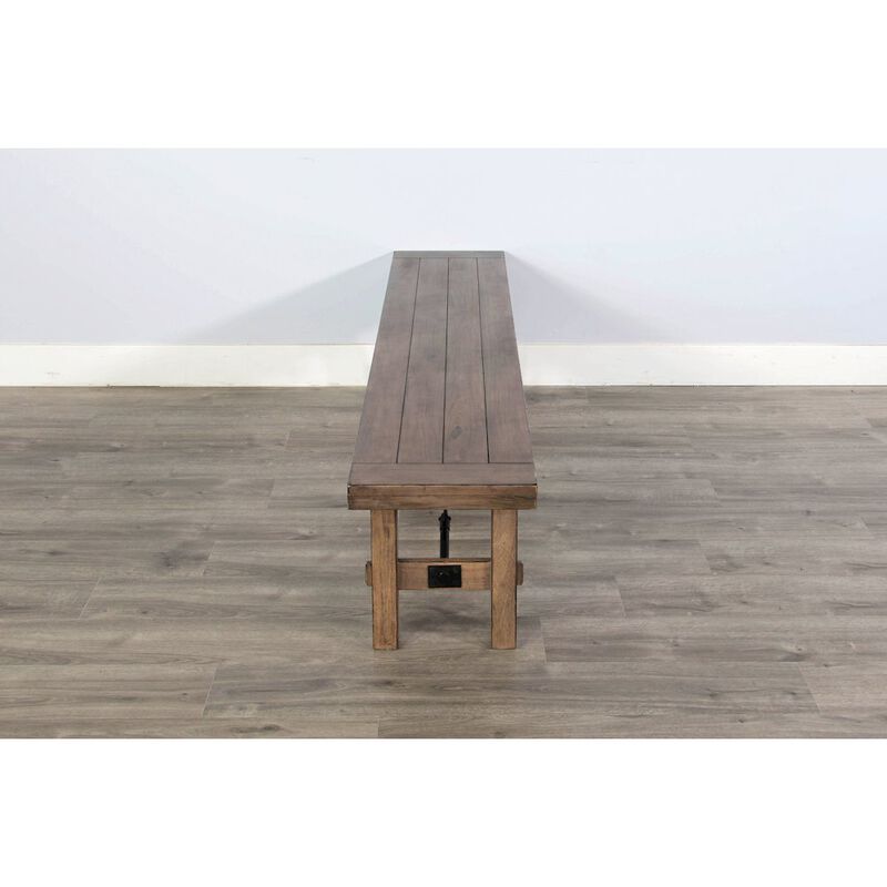 Sunny Designs Bench with Turnbuckle, Wood Seat image number 3