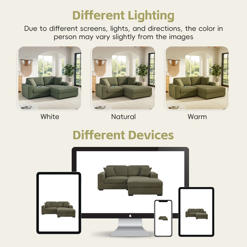 Oversized Chaise Sectional image number 7