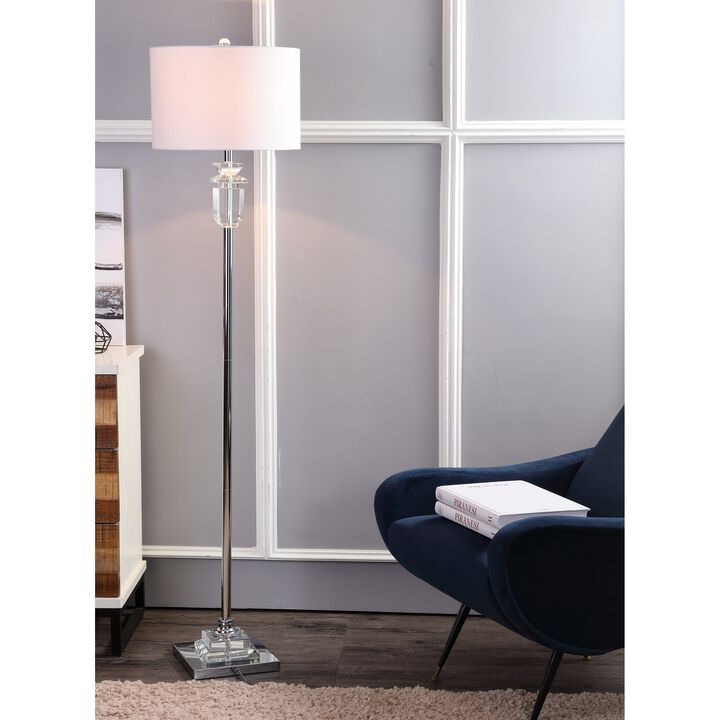Aria Crystal/Metal LED Floor Lamp