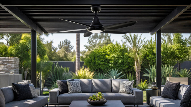 ENLIGHT 56" Smart DC Ceiling Fan with Light, IP66 Outdoor/Coastal Rated, Matter Smart Home Integration, 5 Blades image number 5