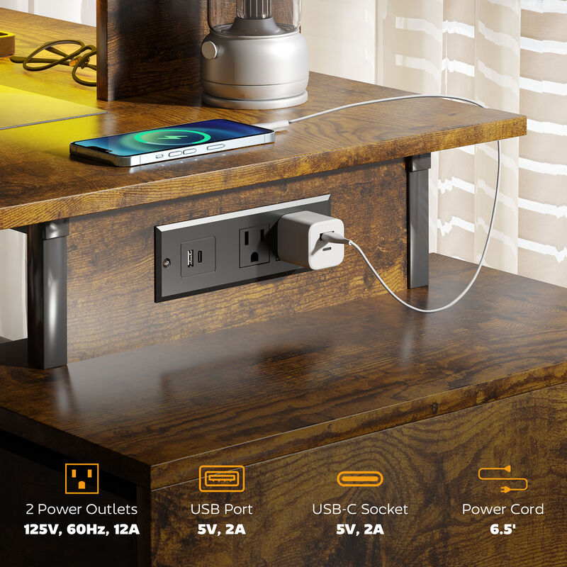 Modern Computer Desk &ndash; Sleek Design, Spacious Surface, and Storage Drawer