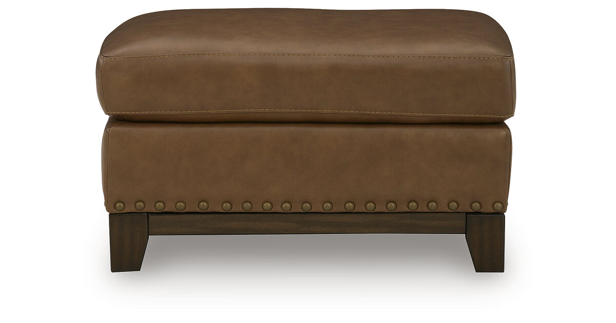Gambellara Leather Ottoman