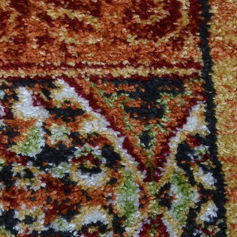 RUGSOTIC CARPETS MACHINE MADE HEATSET POLYPROPYLENE AREA RUGS  - Rectangle Shape, Classic Oriental Traditional  Design, Midium Pile Machine Made Area Rugs (M00042) image number 5