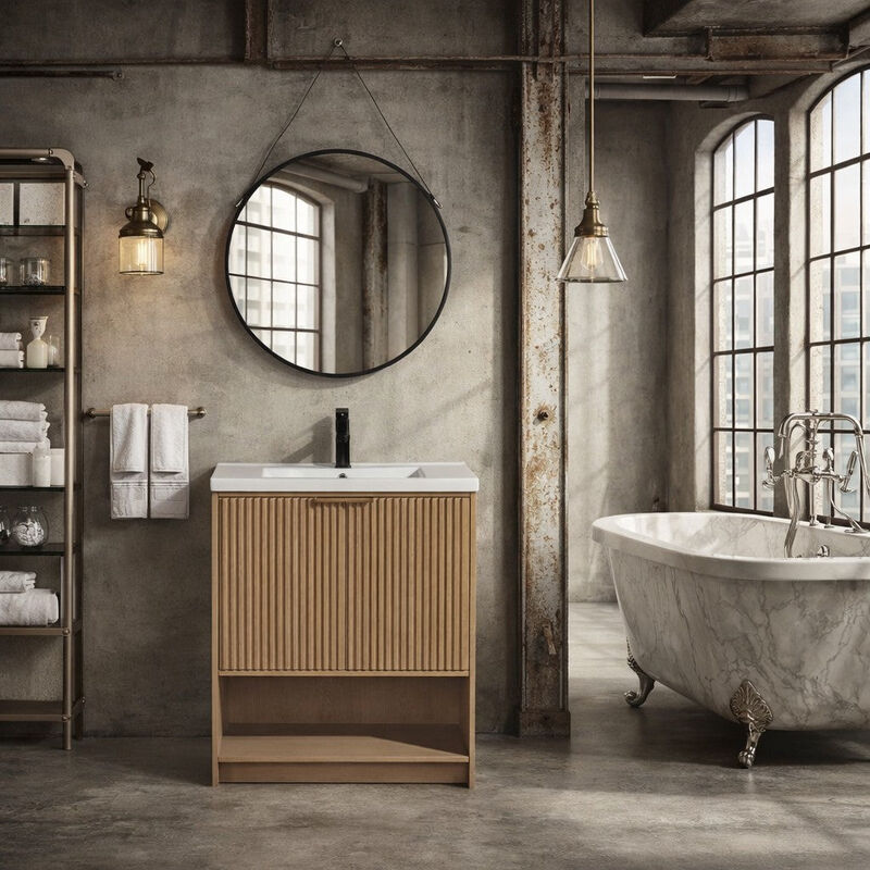 Diego 30" Bathroom Vanity Oak image number 1