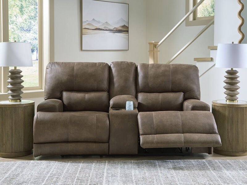 Time-Piece Power Reclining Loveseat with Console image number 2