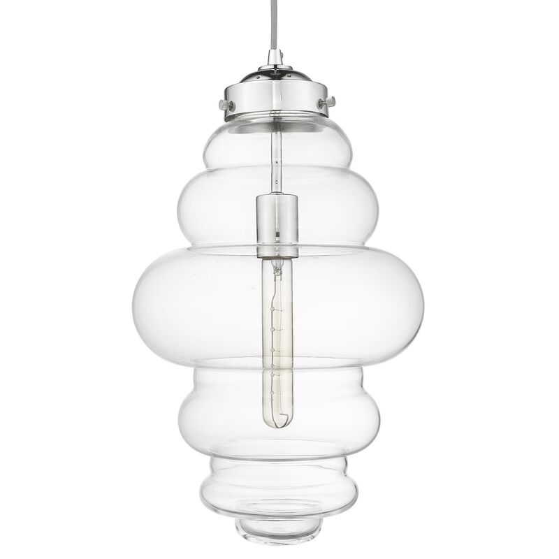 Hivvago Ballina 1-Light Polished Nickel Mini-Pendant