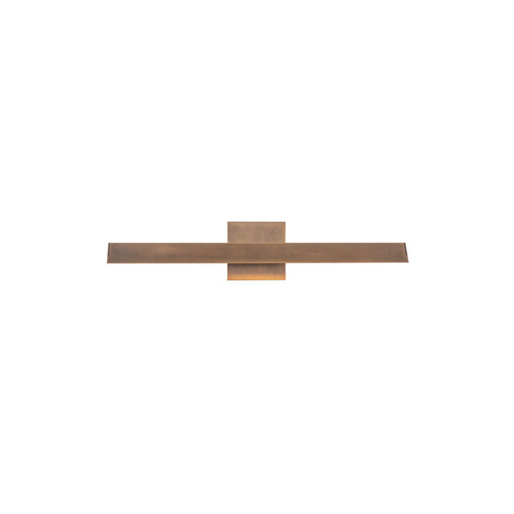 Galleria 23-in Vintage Brass Dimmable LED Wall/Picture Light