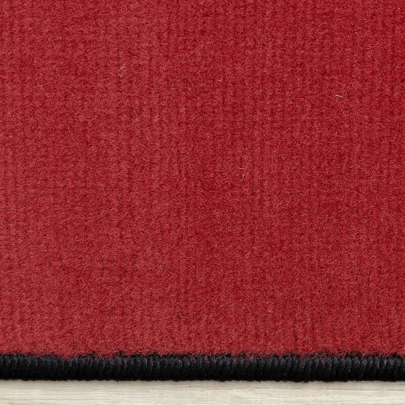 Novelle Home Modern 5x7 Rug, Geometric Rug for Living Room in Red Black White image number 1