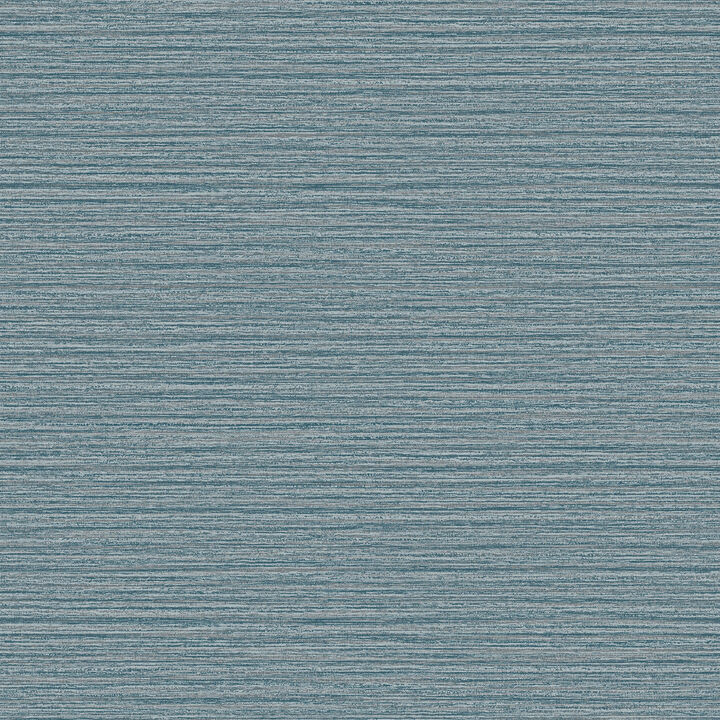 Hazen Blue Shimmer Stripe Wallpaper (Set of 2)