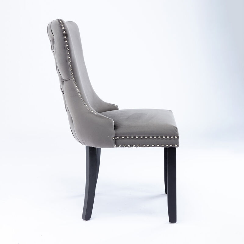 Streamdale Set of 2 Upholstered Wingback Dining Chairs image number 0