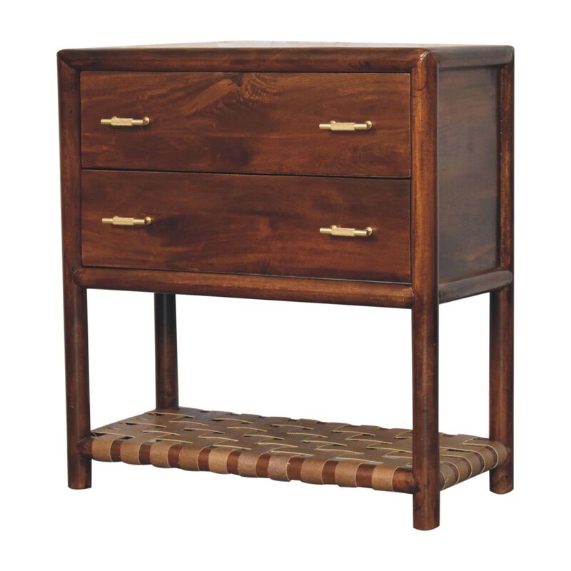 Artisan Furniture Solid Wood Regency Woven 2-Drawer Nightstand