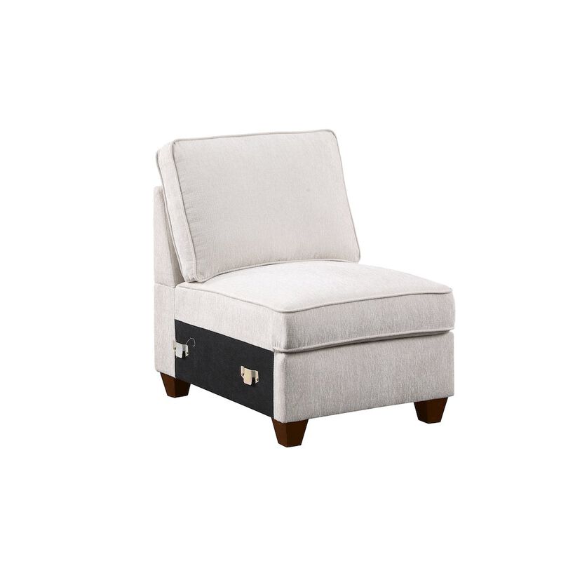 Devion Furniture 7-Piece Upholstered Modern Chenille Sectional image number 5