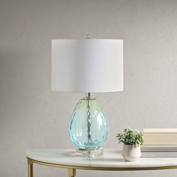 Gracie Mills Montes Ombre Glass Table Lamp