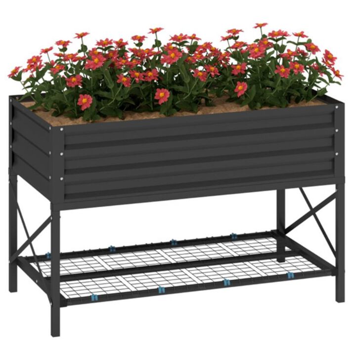Galvanized garden bed - Durable, rust-resistant planter for outdoor gardening