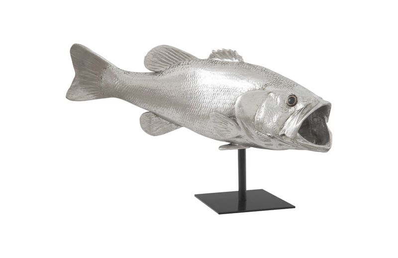 Large Mouth Bass Fish Sculpture