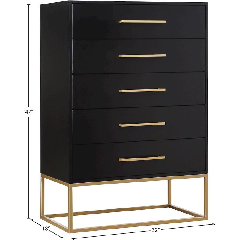 Meridian Furniture Maxine Black Chest