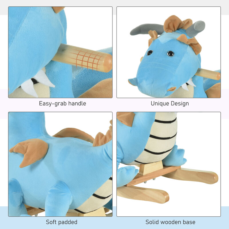 BreeBe Kids Dino Rocking Chair Toy with Sound image number 5