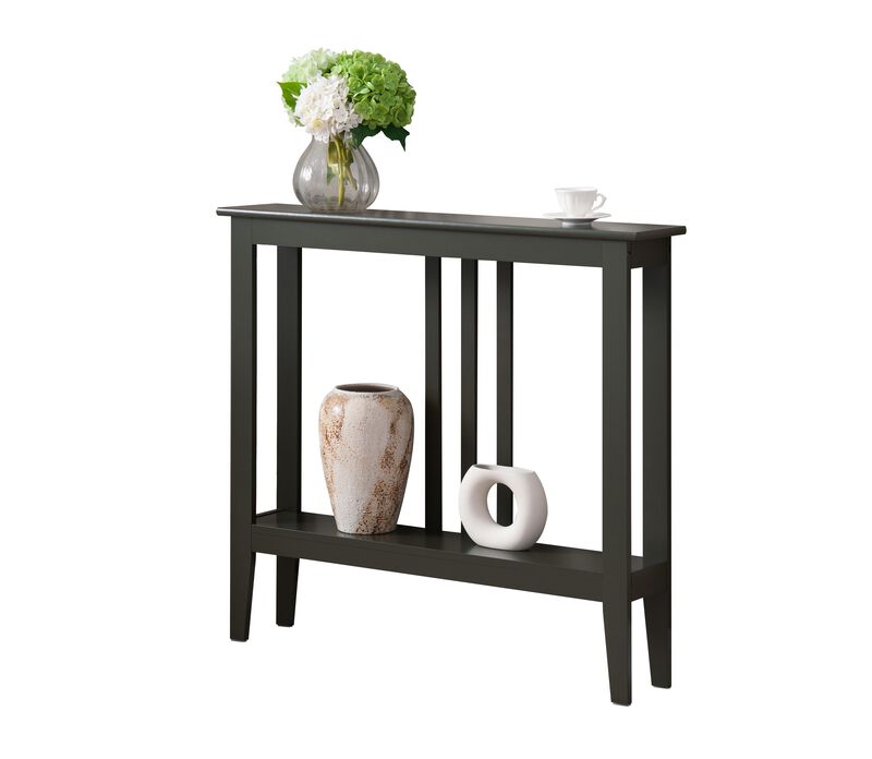 Kings Brand Furniture Balfour Console Table &ndash; Durable Wood, Windsurfer Finish, Smooth Top & Lower Shelf