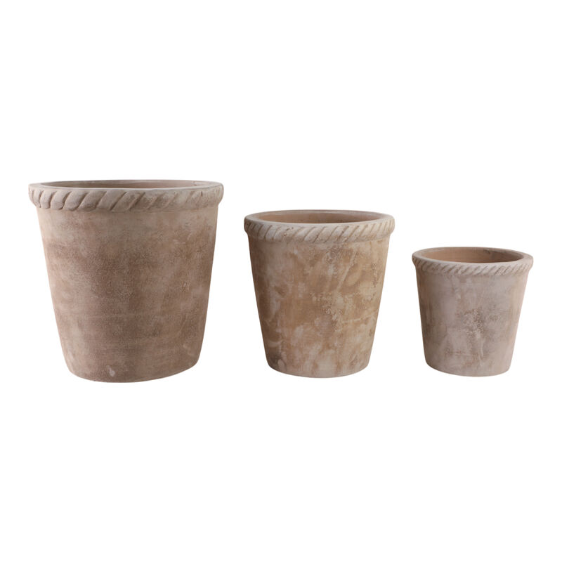 S/3 Terracotta Planters image number 2