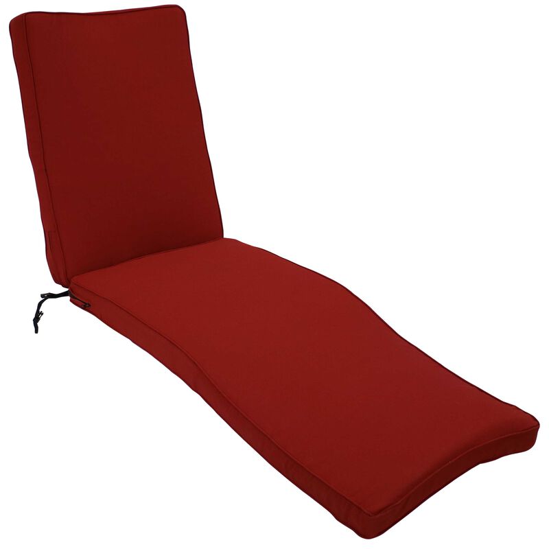 Sunnydaze Indoor/Outdoor Olefin Chaise Lounge Chair Cushion