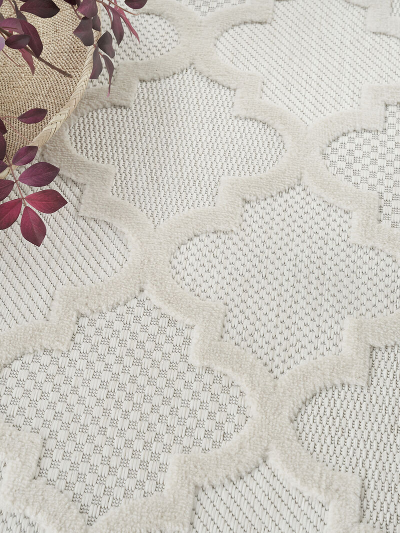 Easy Care NES01 Ivory/White 6' x 9' Rug