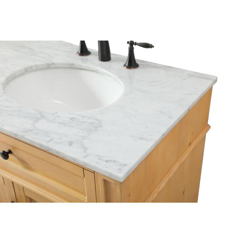 Elegant Kitchen and Bath 72 inch double bathroom vanity in natural wood