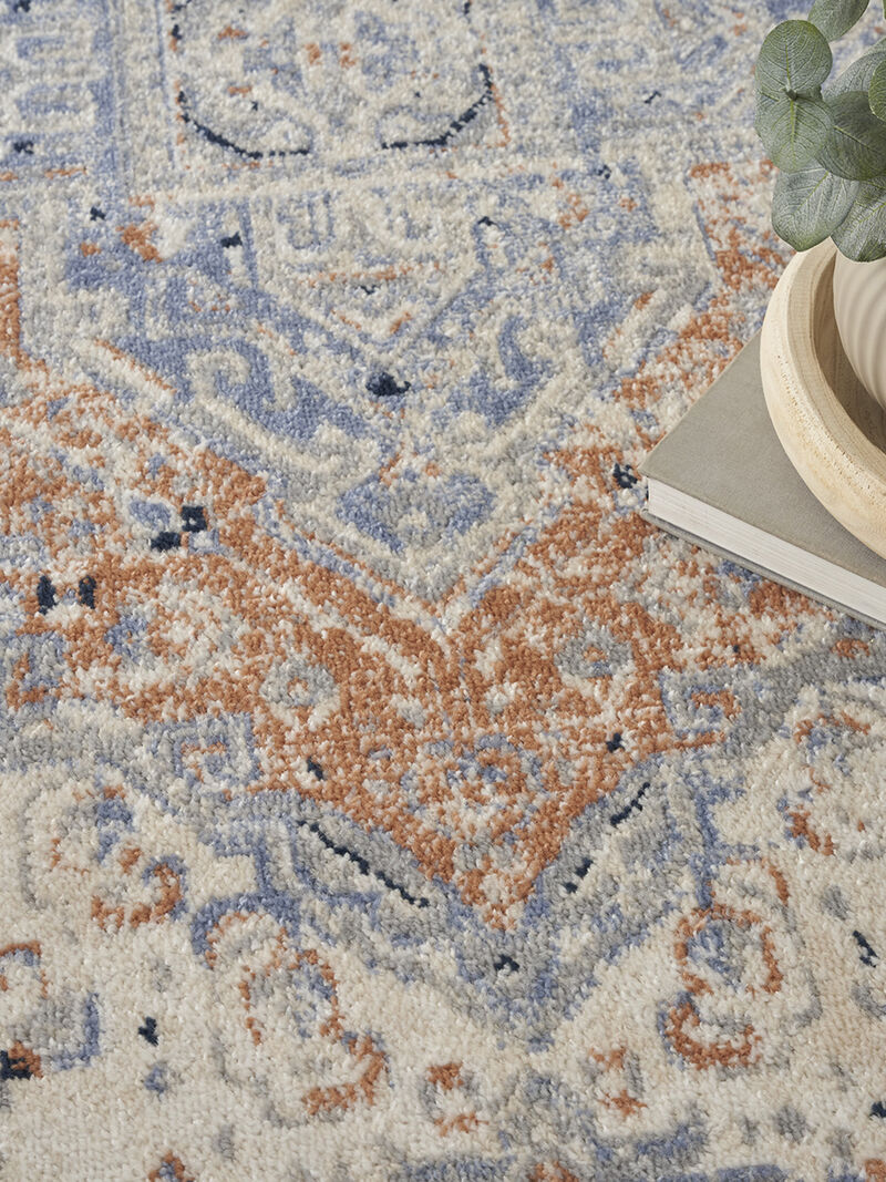 Nourison Essentials Persian NRE07 Beige/Blue 6' x 9' Rug