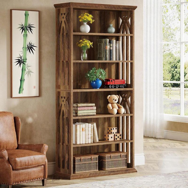 Multi-Purpose Storage Cabinet with Open and Closed Shelves