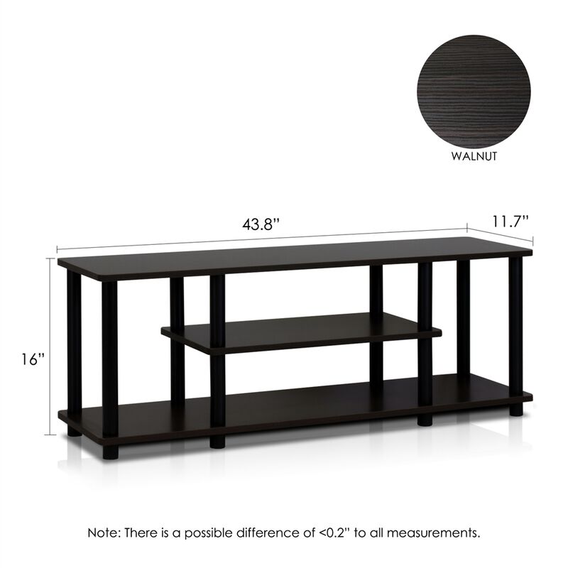Turn-N-Tube No Tools 3D 3-Tier Entertainment TV Stands