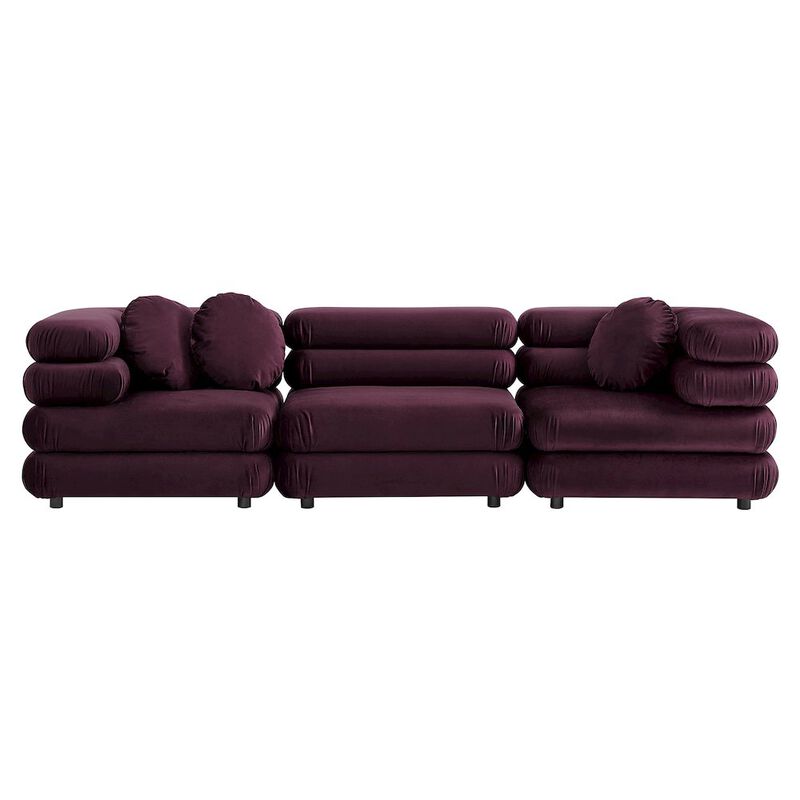 Jubilee 3-Piece Modular Performance Velvet Sectional Sofa image number 6