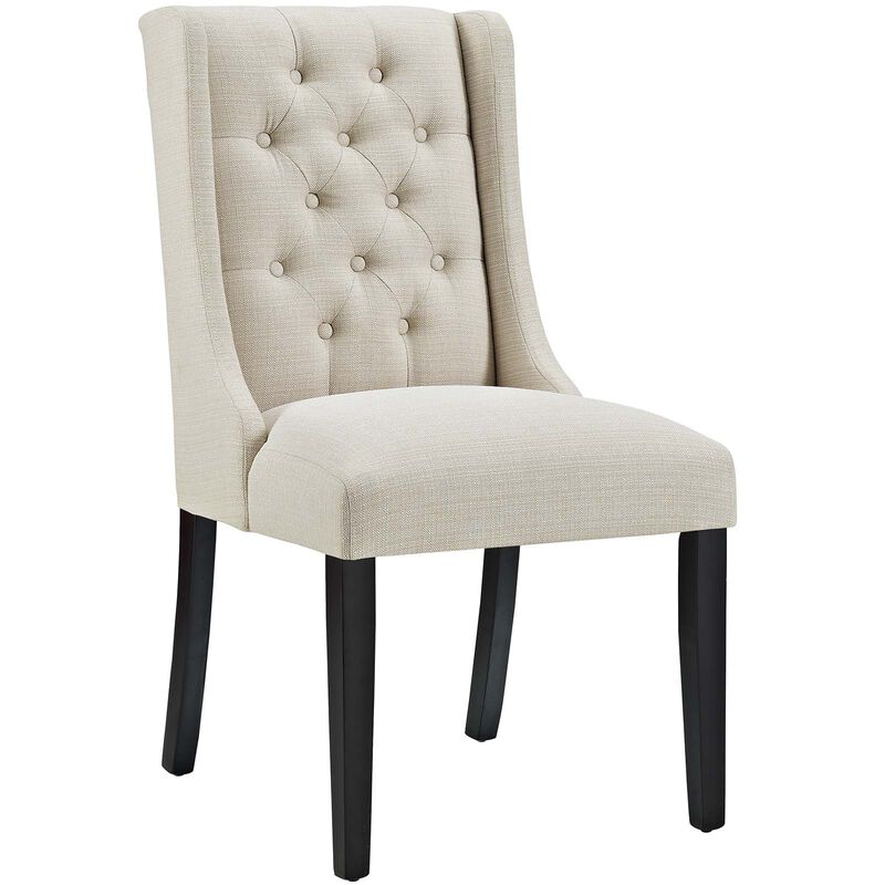 Baronet Button Tufted Fabric Dining Chair image number 0