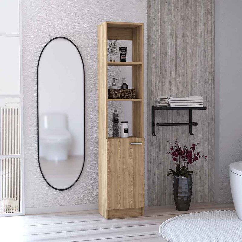 Linen Cabinet Emmett, Bathroom, Pine image number 1