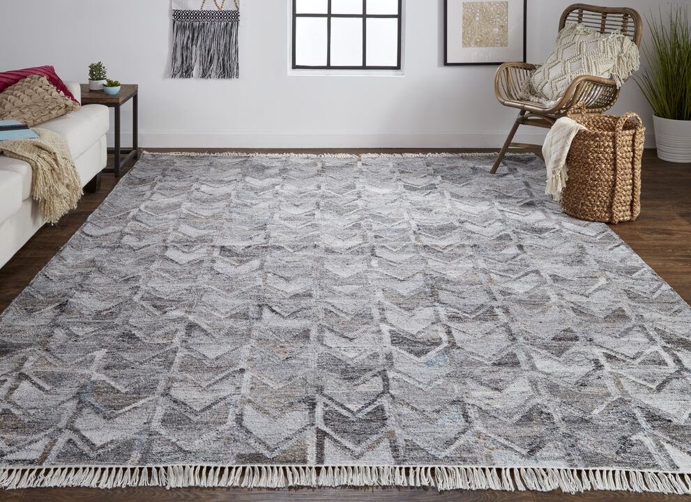 Beckett 0813F Gray/Silver/Taupe 8' x 10' Rug