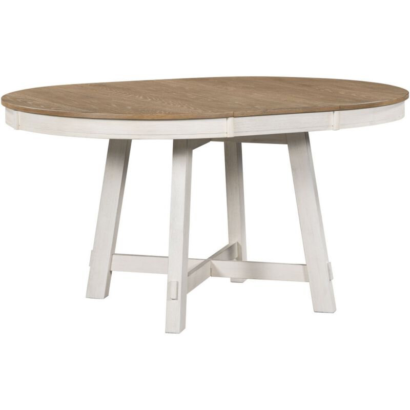 Hoswos Farmhouse Extendable Round Dining Table image number 8