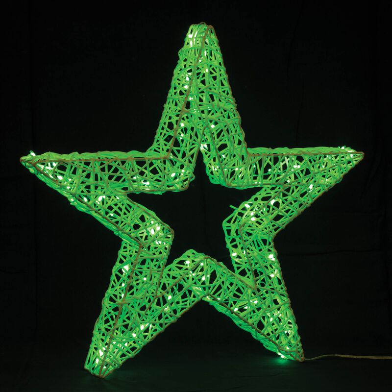 Multicolor LED Christmas Star &ndash; Battery Operated Light-Up Tree Topper or Wall Decor with Brilliant Color Display