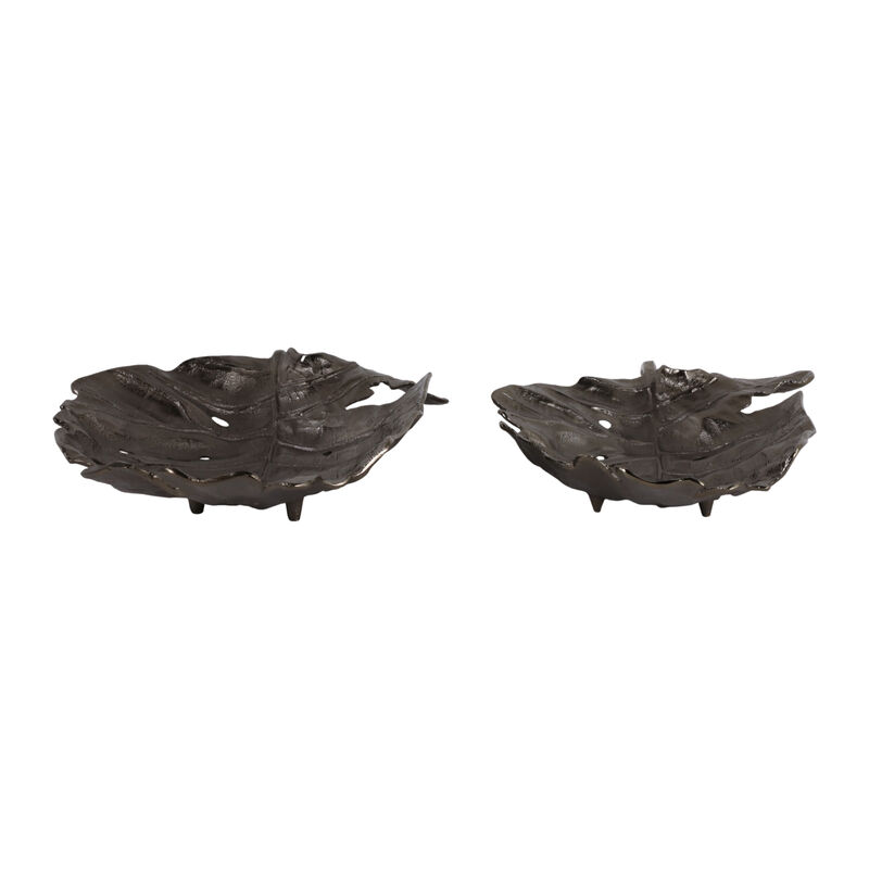 S/2 18/21" Leaf Bowls image number 2