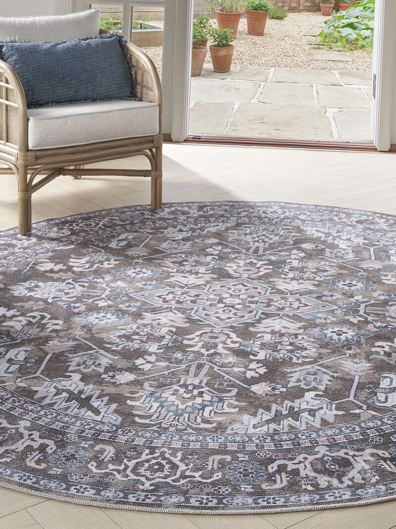 Machine Washable Series 1 SR104 Olive 7'10" x 9'10" Rug