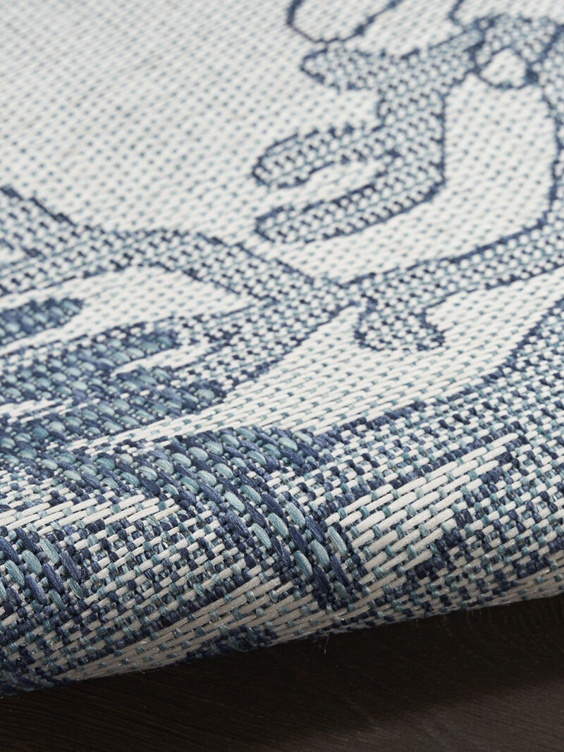 Garden Oasis GOA05 Blue 3' x 5' Rug