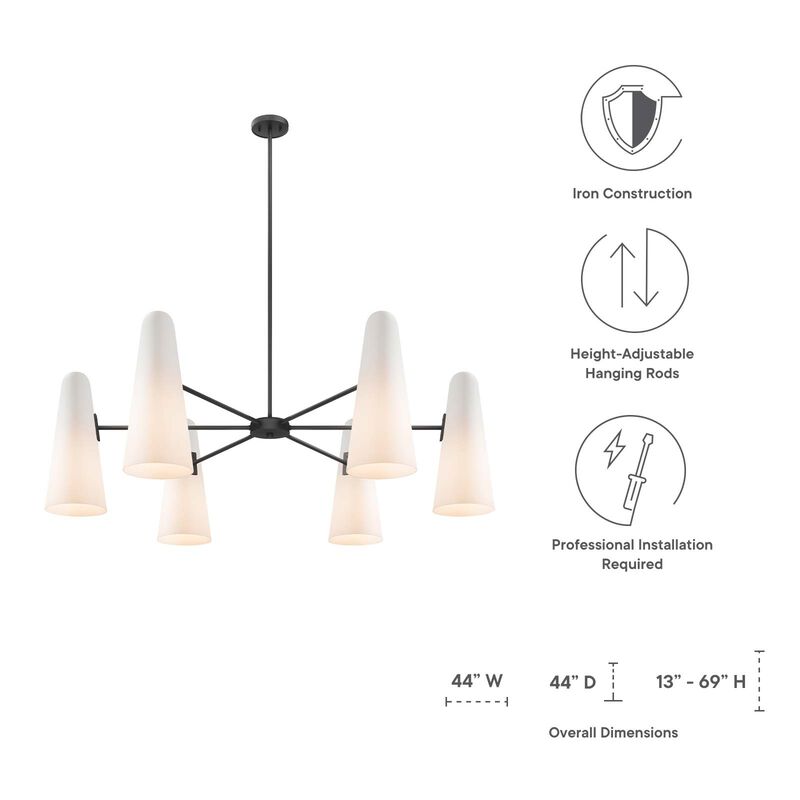 Beacon 6-Light Chandelier image number 6