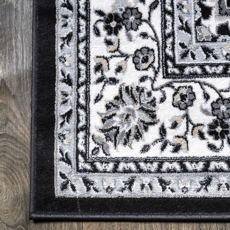 Palmette Modern Persian Floral Area Rug