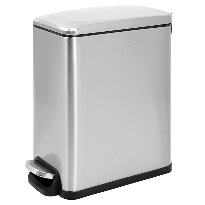 2.6 Gallon  Slim Stainless Steel Trash Can