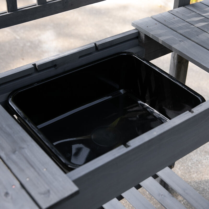 Hivvago Potting Bench Workstation for Garden, Patio, or Greenhouse image number 6