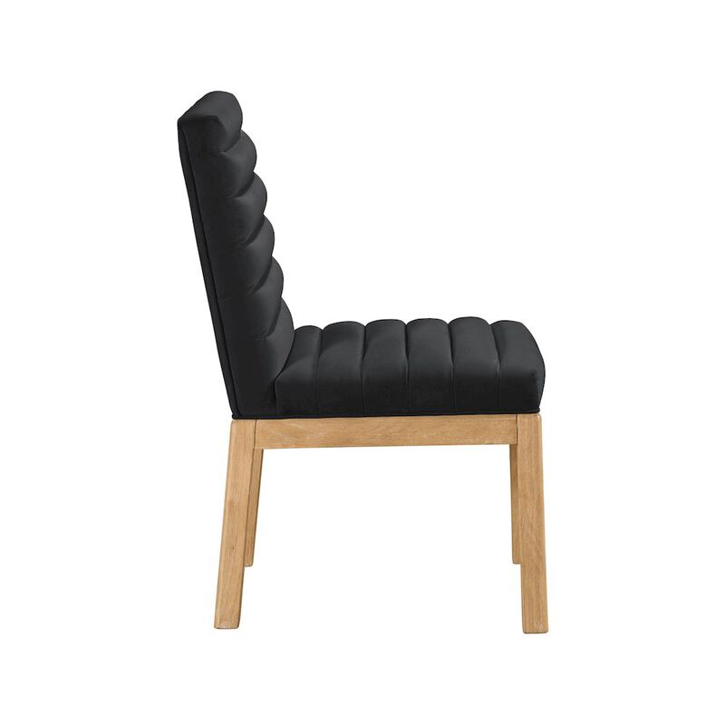 Meridian Furniture Evelyn Saddle Velvet Dining Chair