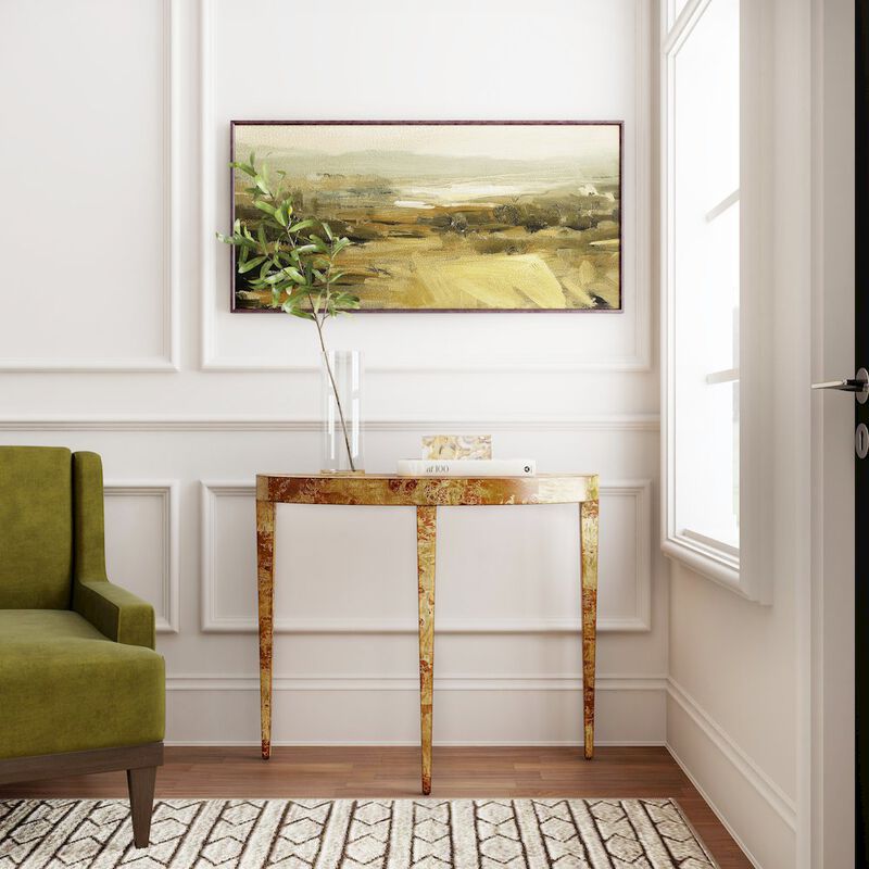 Butler Specialty Ingrid Traditional Burl Console Table, Medium Brown