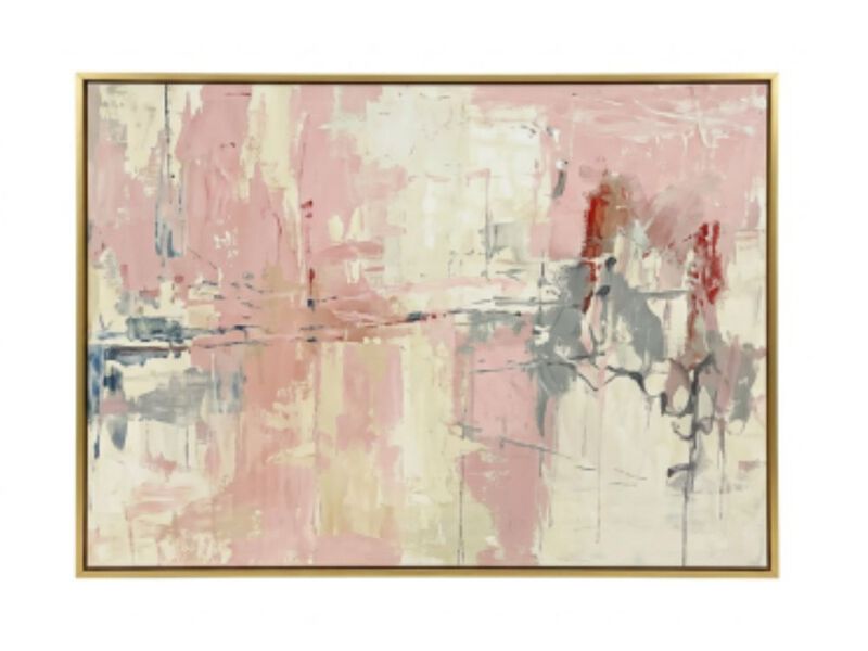 Pink Abstract Wall Art Decor Teen Girls Modern Living Room Canvas Bedroom Office image number 0