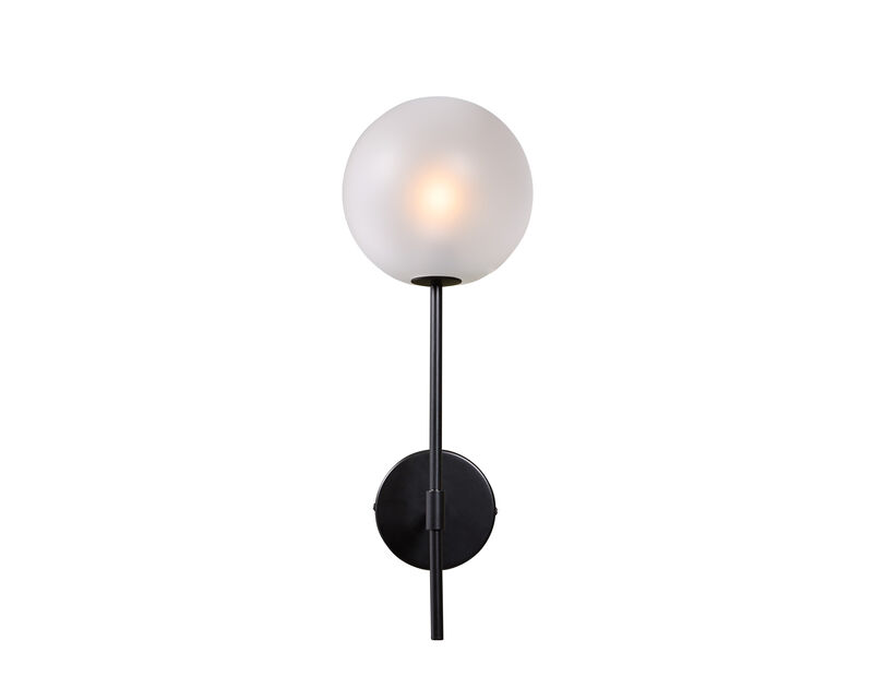 Elk Black Frosted Sconce image number 0
