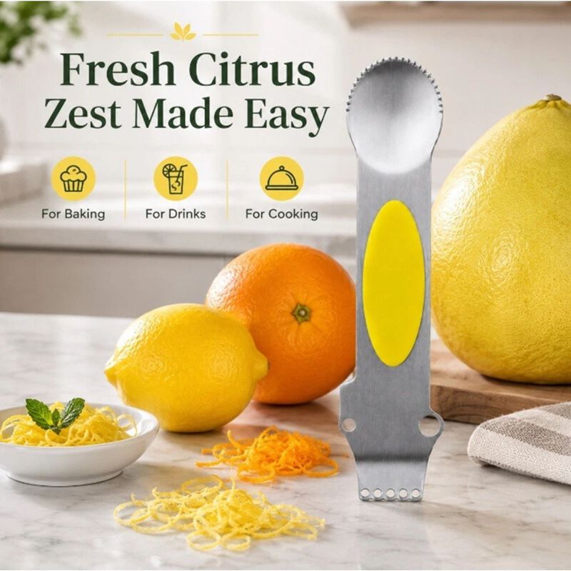 3-in-1 Lemon Zester Grater Peeler image number 3